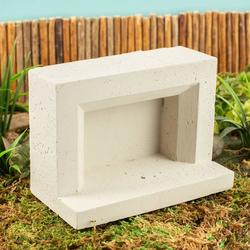 Miniature Concrete Modern Fireplace