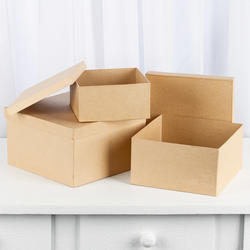 Direct Wholesale Case of Paper Mache Square Box Sets