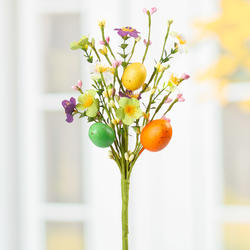 Artificial Flower and Pip Berry Easter Egg Pick