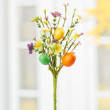 Artificial Flower and Pip Berry Easter Egg Pick