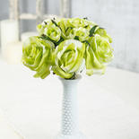 Lime Artificial Rose Nosegay Bouquet