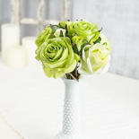 Green Artificial Rose Nosegay Bouquet