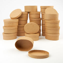 Direct Wholesale Case of Paper Mache Mini Oval Boxes