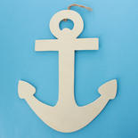 Direct Wholesale Case of 60 Unfinished Wood Anchor Cutout