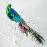 Artificial Peacock Bird with Clip