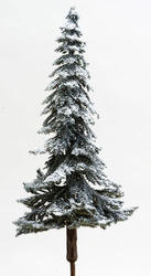 Snow Covered Eastern Blue Spruce Tree w/Spike Base