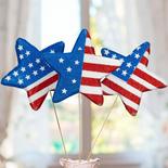 Glitter American Flag Star Picks