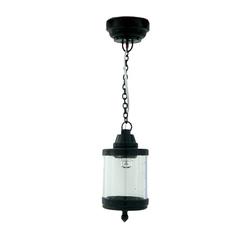 Dollhouse Black "Bird Cage" Hanging Light, LED, Battery Powered