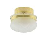 Dollhouse Miniature Round Gold Ceiling Lamp Battery Powered, LED