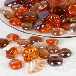 Direct Wholesale Assorted Autumn Glass and Acrylic Table Scatter