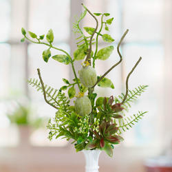 Artificial Foliage Spray with Succulents And Ferns