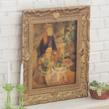 Dollhouse Miniature La Promenade Gold Framed Renoir Painting
