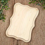 Direct Wholesale Unfinished Wood Shield Plaque