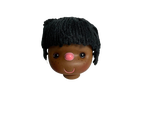 Fibre Craft Black African American Doll Head - True Vintage