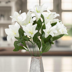 Artificial Easter Lily Bush
