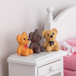Dollhouse Miniature Teddy Bears