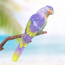 Purple Artificial Parrot Bird