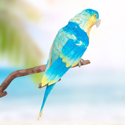 Blue and Yellow Artificial Parrot Bird