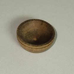 Dollhouse Miniature Wooden Bowl