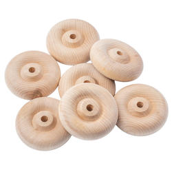 Unfinished Wooden Toy Wheels