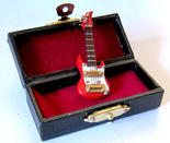 Mini Red Electric Guitar and Case Set