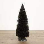 Glittered Black Bottle Brush Tree