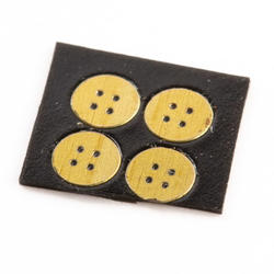 Dollhouse Miniature Brass Metal Coat Buttons