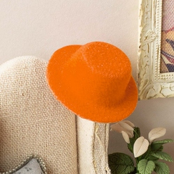 Dollhouse Miniature Orange Sun Hat