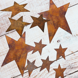 Assorted Primitive Rusty Tin Stars