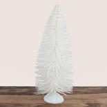 Glittery Iridescent White Bottle Brush Tree