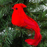 Artificial Red Cardinal on Wire