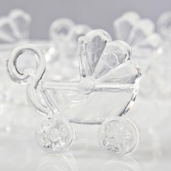 Clear Baby Carriage Favors