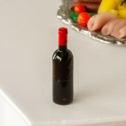 Dollhouse Miniature Unlabeled Wine Bottle