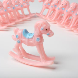 Pink Rocking Horse Shower Favors