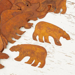 Direct Wholesale Rusty Tin Bear Cutouts