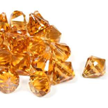 Amber Acrylic Diamonds