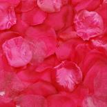 Fushcia Artificial Silk Rose Petals