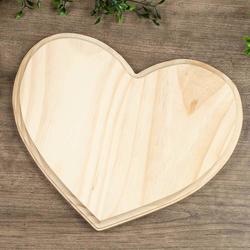 Unfinished Wooden Heart Plaque