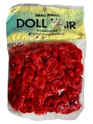 Red Small Ringlet Doll hair