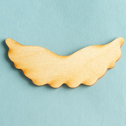 Unfinished Wood Angel Wing Cutout