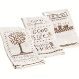 Embroidered Cloth Dish Towels Set