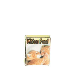 Dollhouse Miniature Kitten Food Box