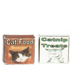 Dollhouse Miniature Cat Food and Treats