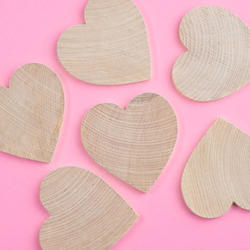 Unfinished Wood Heart Cutouts