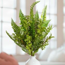 Artificial Mixed Fern and Twig Bush