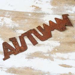 Direct Wholesale Rusty Tin "Autumn" Cutout