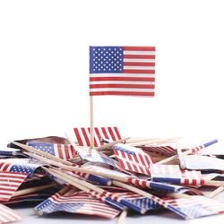 Direct Wholesale American Flag Toothpicks