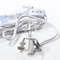 Direct Wholesale White Electric Clip-In Cord Set