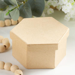 Direct Wholesale Paper Mache Hexagon Box