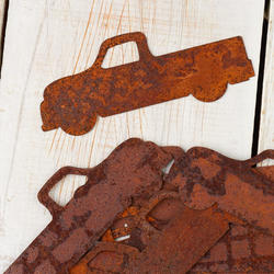 Direct Wholesale Bulk Rusty Tin Pickup Truck Cutouts